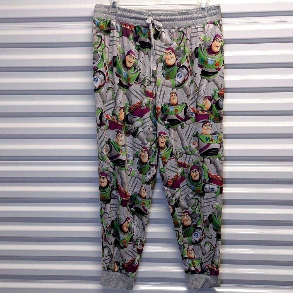 Disney Pixar Toy Story Buzz Lightyear Pajama Lounge Pants Unisex Adult XL Jogger